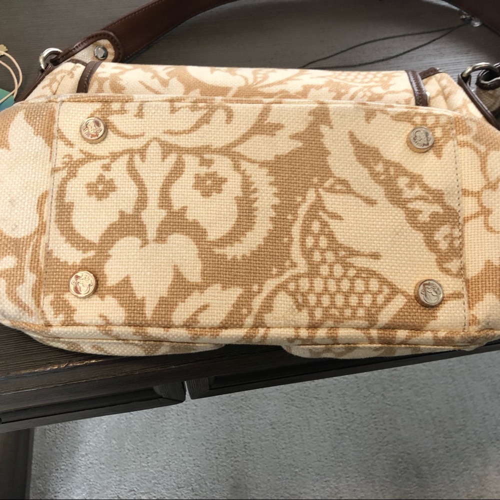 Brown and Cream Spartina 449 Shoulder Bag - Picture 8 of 9